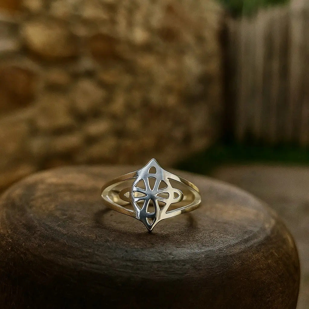 Anillo Nudo De Bruja Para Mujer De Plata 925, Medida 7 Plateado 7