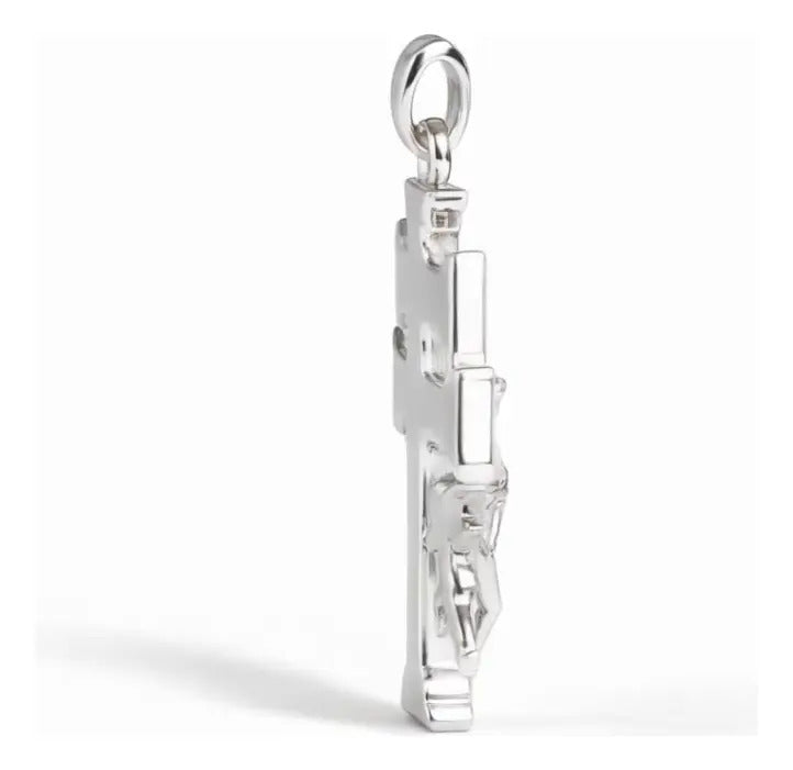 Dije De Plata 925 Para Hombre De Cruz De Caravaca De 2.8 Mm