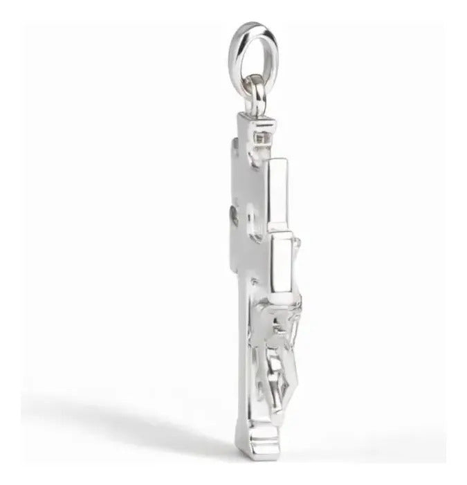 Dije De Plata 925 Para Hombre De Cruz De Caravaca De 2.3 Mm Plateado
