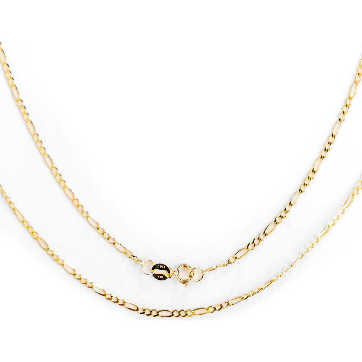 14K Solid Italian Figaro Chain 2mm, 40cm