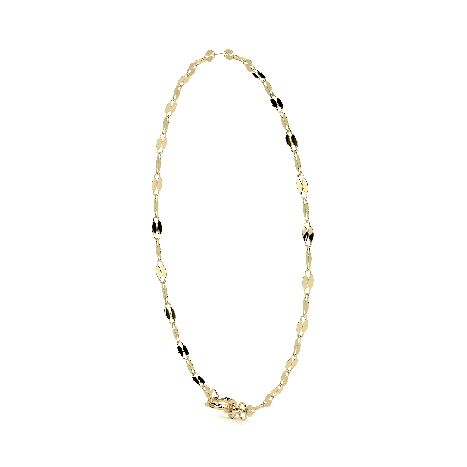 Esclava de Oro 10K Estilo Fígaro Serpentina Italiano | Pulsera Delicada de Joyería Fina