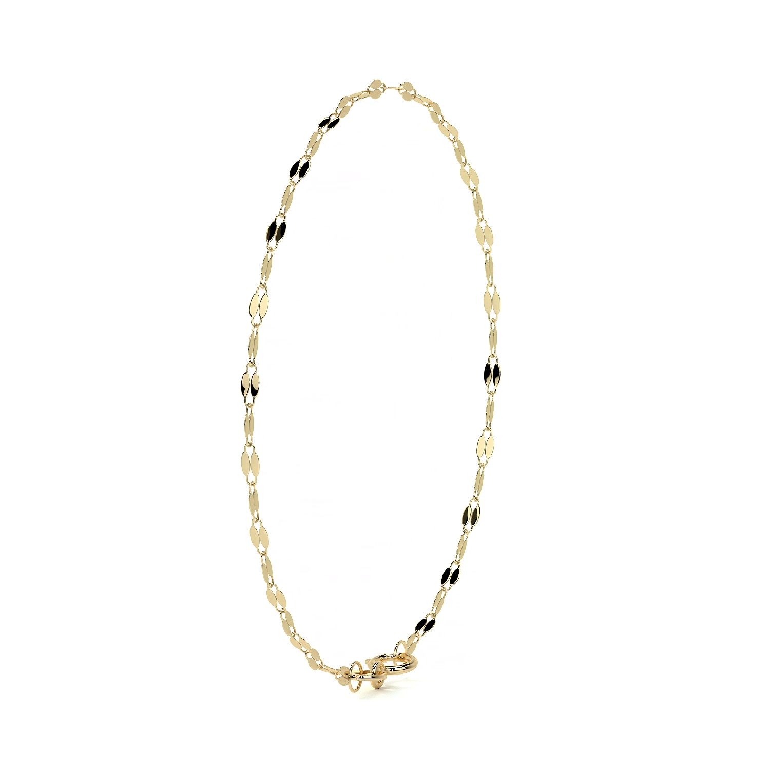 Esclava de Oro 10K Estilo Fígaro Serpentina Italiano | Pulsera Delicada de Joyería Fina