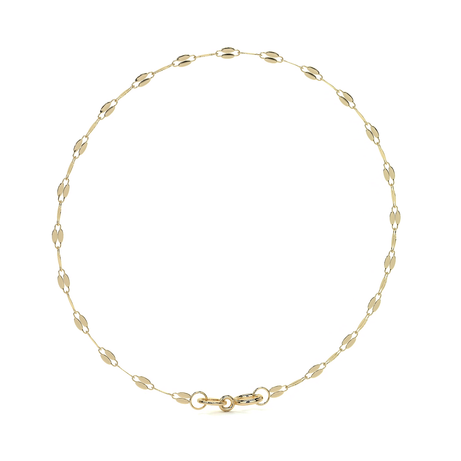 Esclava de Oro 10K Estilo Fígaro Serpentina Italiano | Pulsera Delicada de Joyería Fina