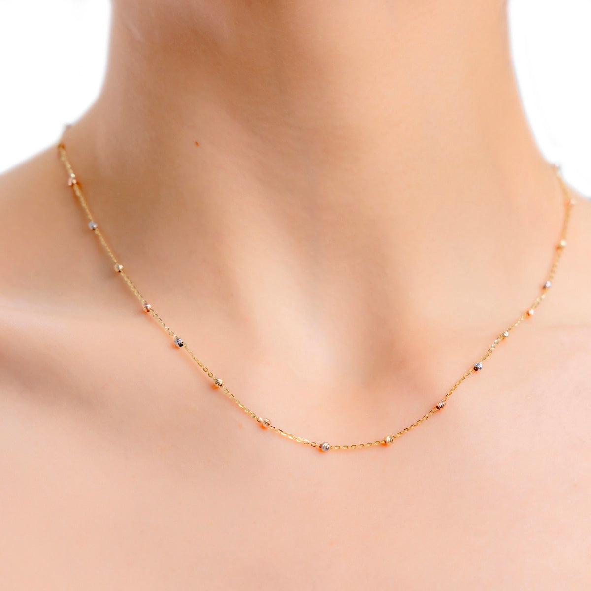 Viviana 10k Gold Necklace 50 cm with 2.5mm Ball