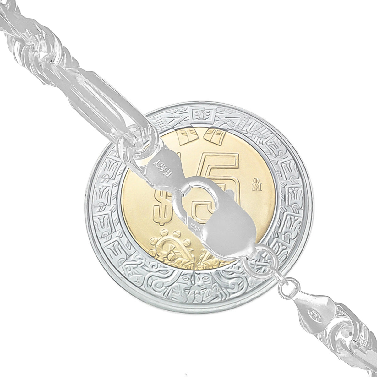 925 Silver Torsal Figaro Chain 3x1 55cm Caliber 7.5mm