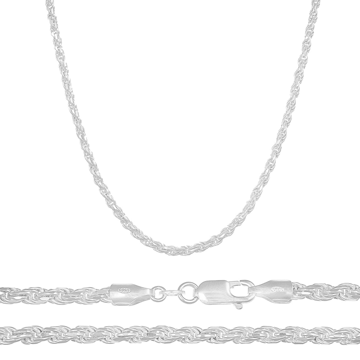 Cadena De Plata 925 Dije De La Santa Muerte Collar Hombre