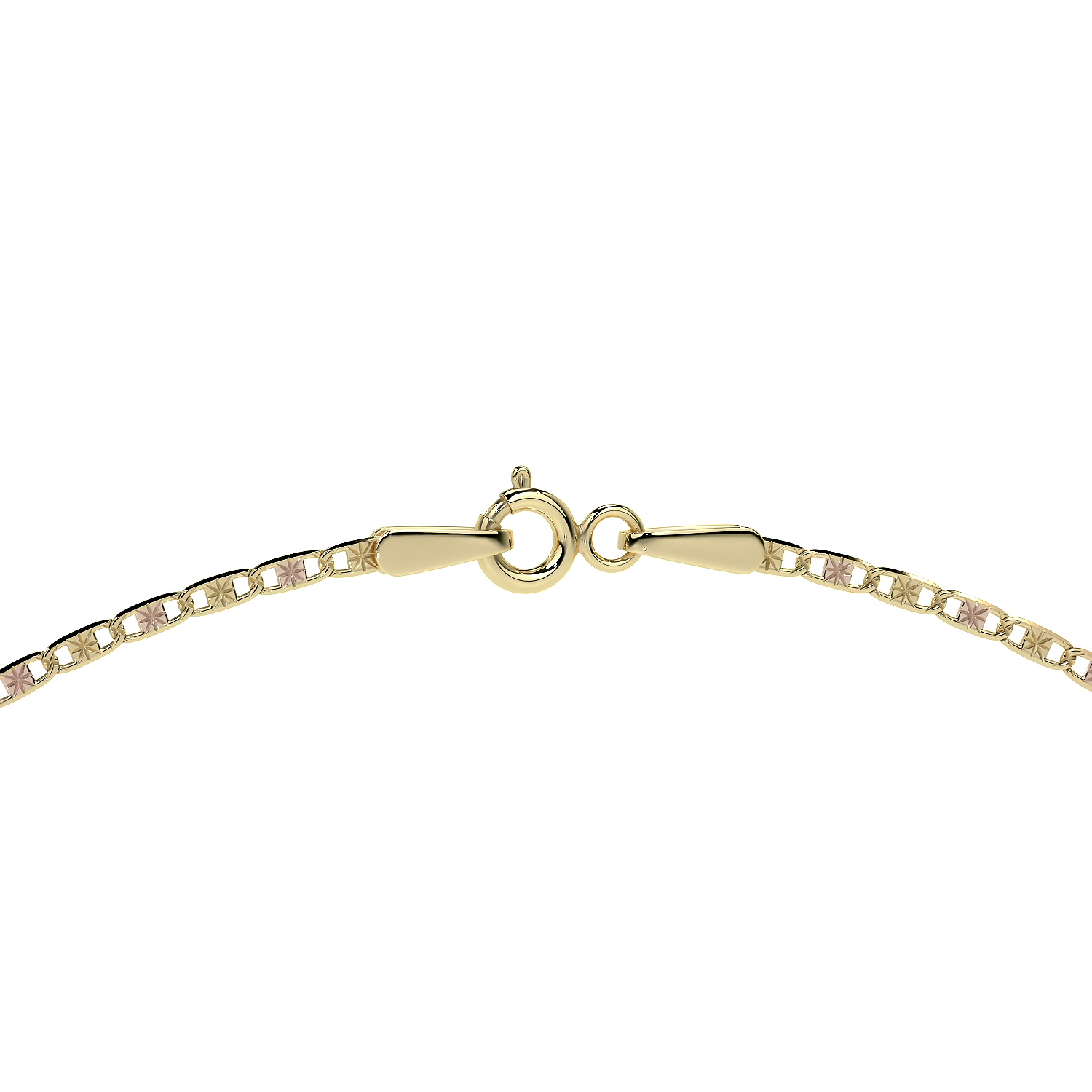 Cadena de Oro 10K Valentino 55cm | Collar de Oro Italiano 2.3mm con Broche de Argolla | Joyería Fina