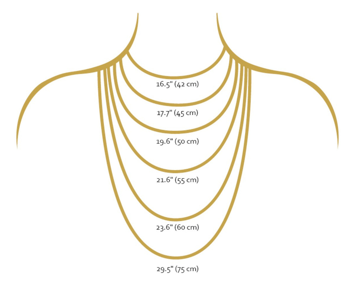 14k Italian Gold Choker with Tricolor Hoops