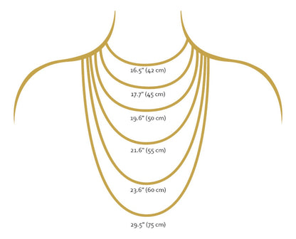14k Italian Gold Choker with Tricolor Hoops