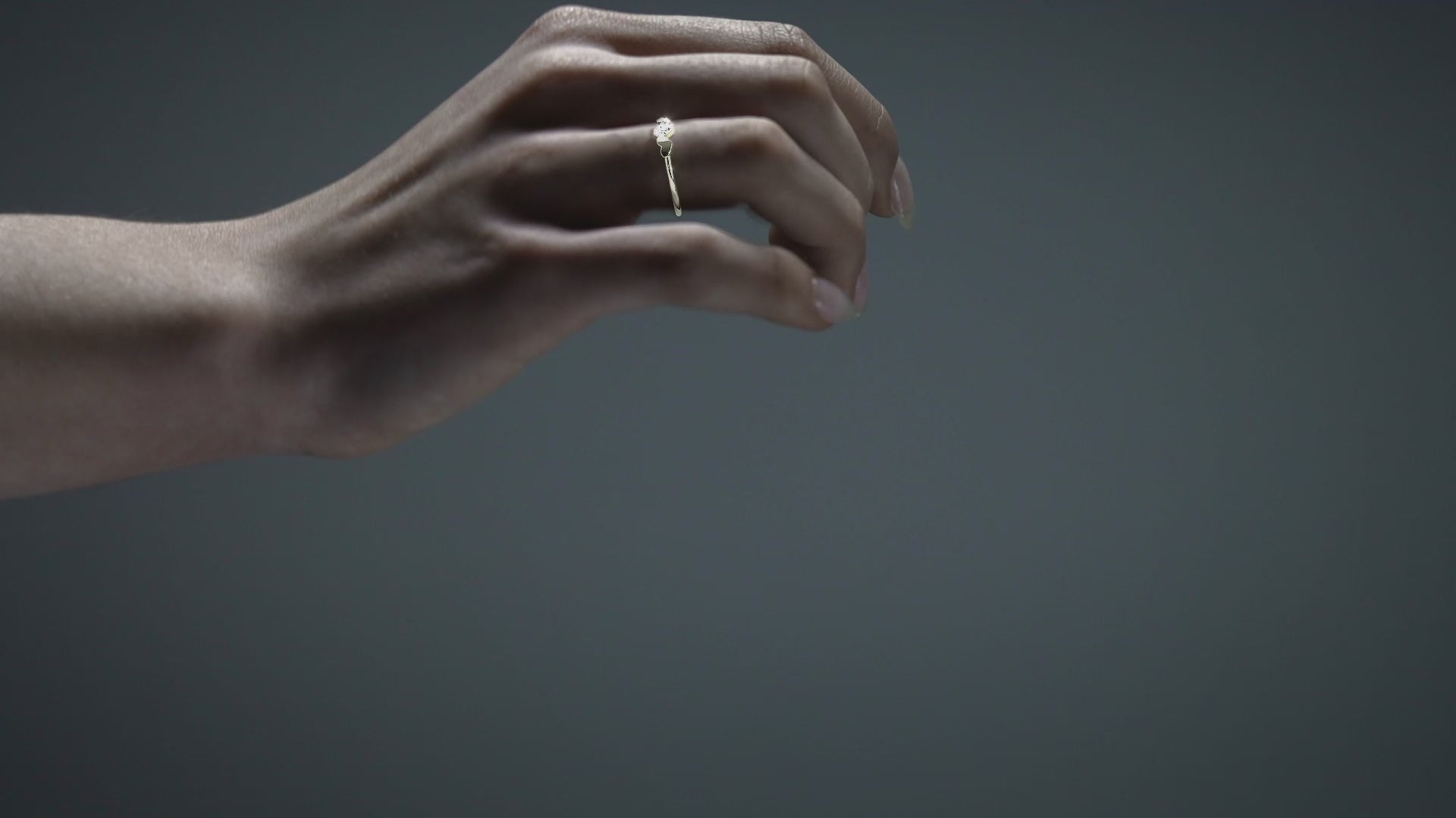 Anillo De Oro 14k Con Corazón Rodinado