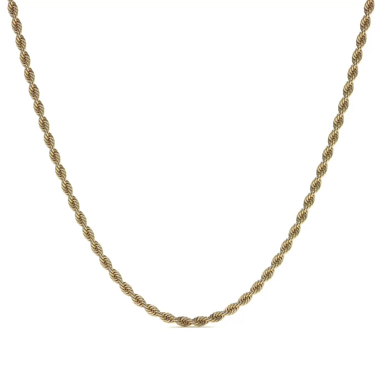 Cadena Torsal De Oro Italiano 10k, Calibre 2.1mm