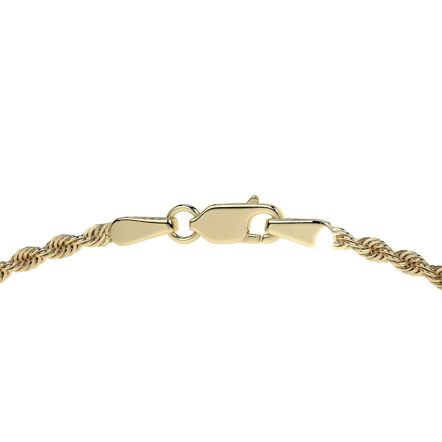 Cadena De Oro Hombre Italiano Torsal 10k Calibre 1.9mm
